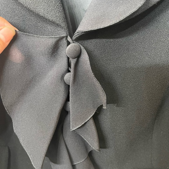 New! Escada Couture ruffle black blazer/jacket size 46 aprox. XL - Picture 11 of 15